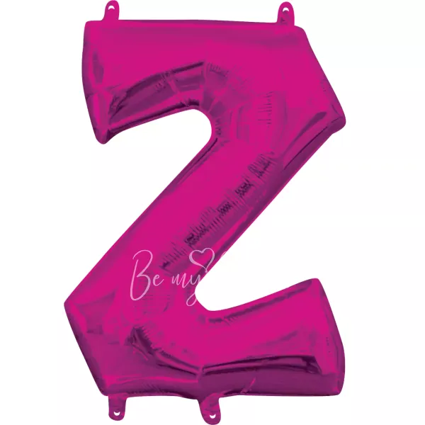 40" Helium foil gloss Fuchsia Letter Z balloon