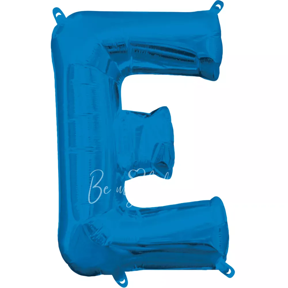 40" Шар из фольги Буква E синий глянец