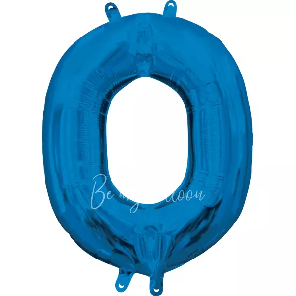 40" Helium foil gloss Blue Letter O balloon