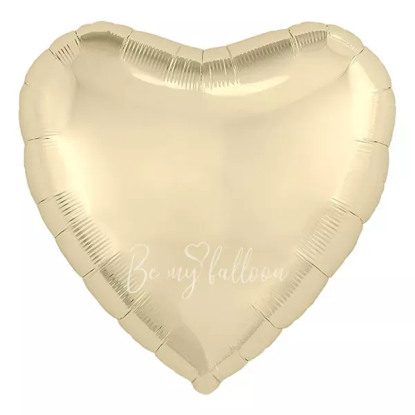 19" Helium foil gloss Champagne Heart balloon