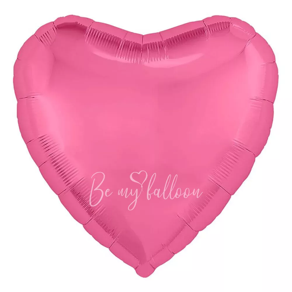 19" Helium foil gloss Fuchsia Heart balloon