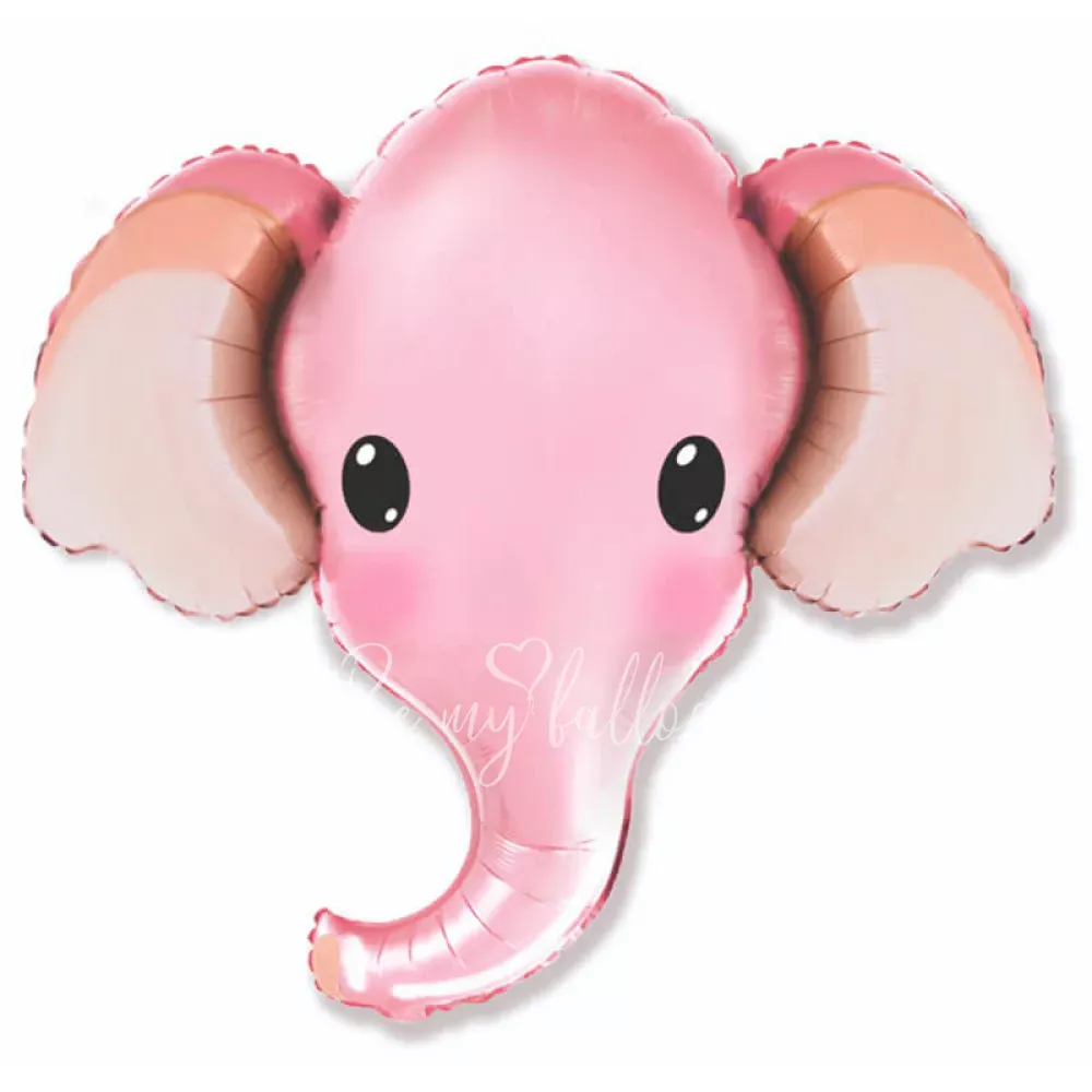 32" Helium foil Pink Elephant balloon
