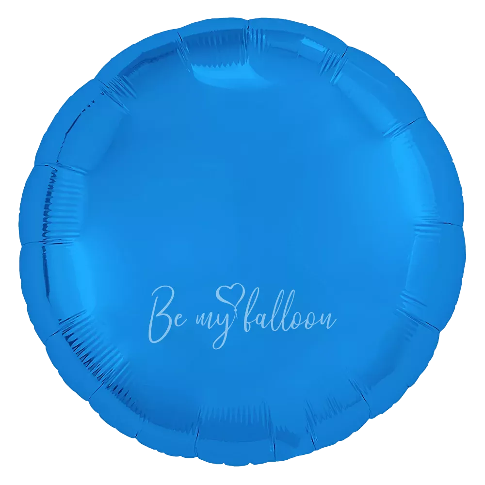 18" Helium foil gloss Blue Round balloon
