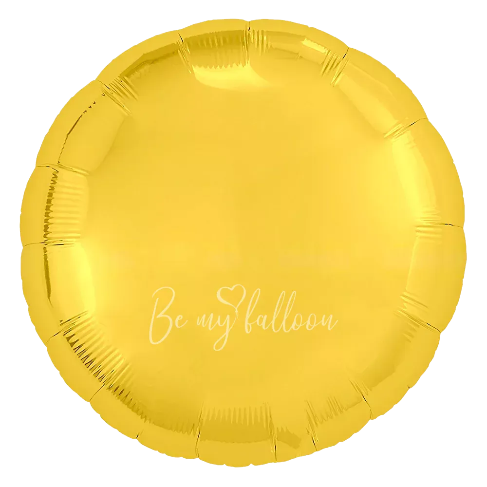 18" Helium foil gloss Gold Round balloon