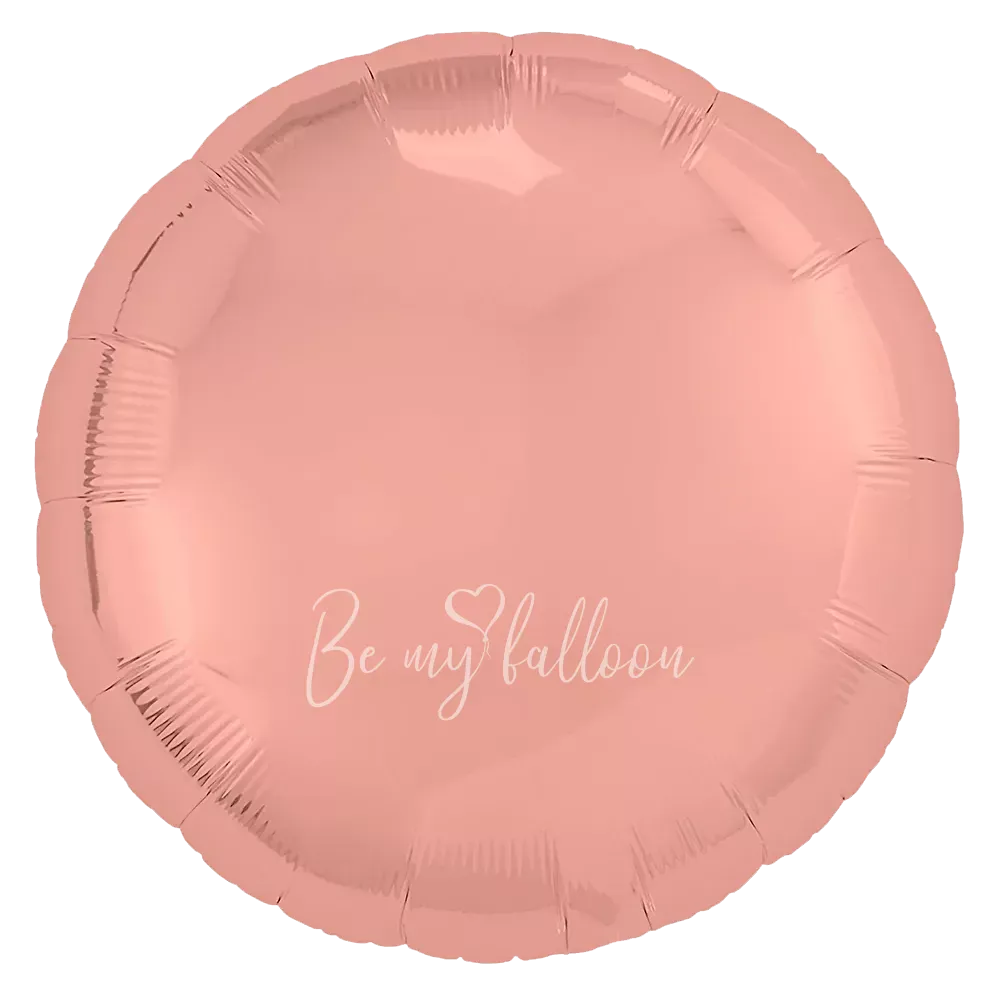 18" Helium foil gloss Coral Round balloon