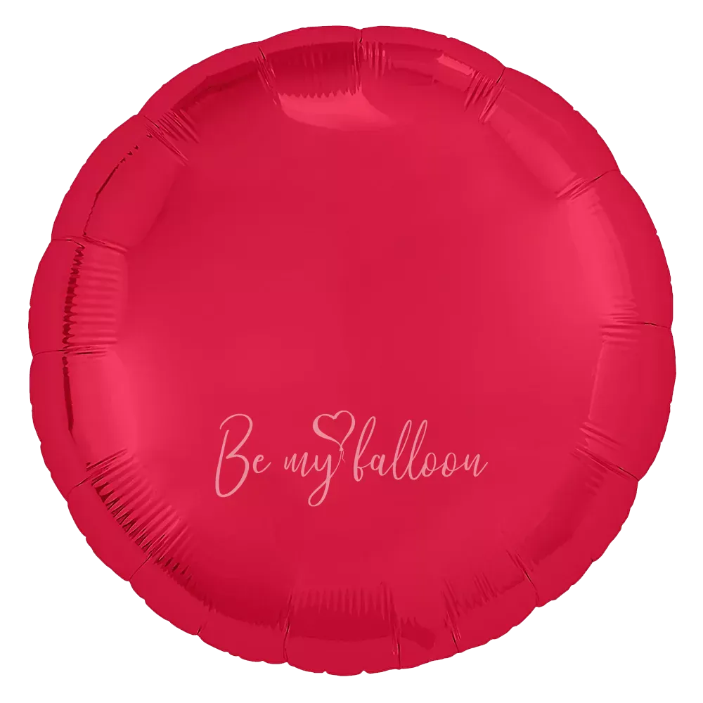 18" Helium foil gloss Red Round balloon