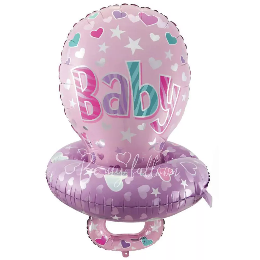 29" Helium foil pink Baby's Pacifier balloon