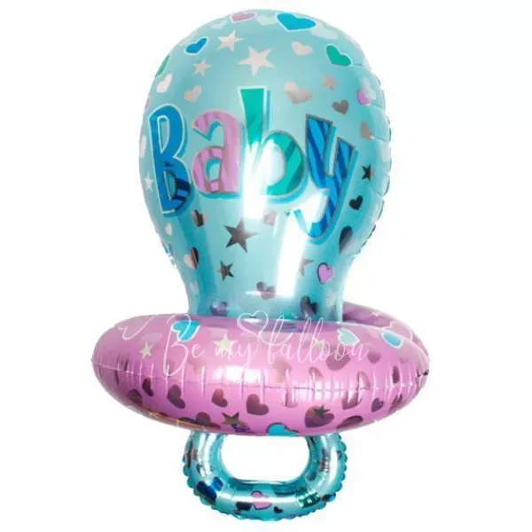 29" Helium foil light blue Baby's Pacifier balloon