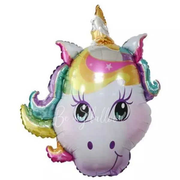 30" Helium foil Unicorn Head balloon
