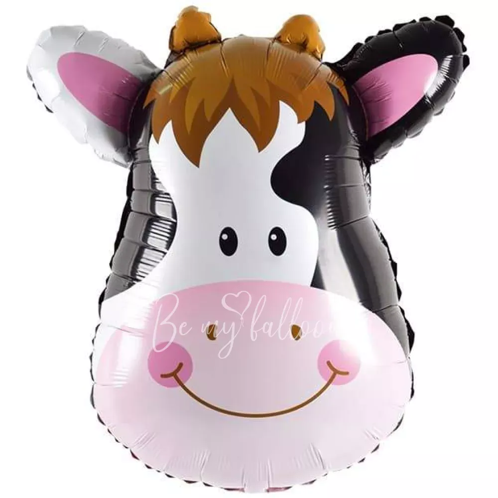 25" Helium foil Cow head balloon