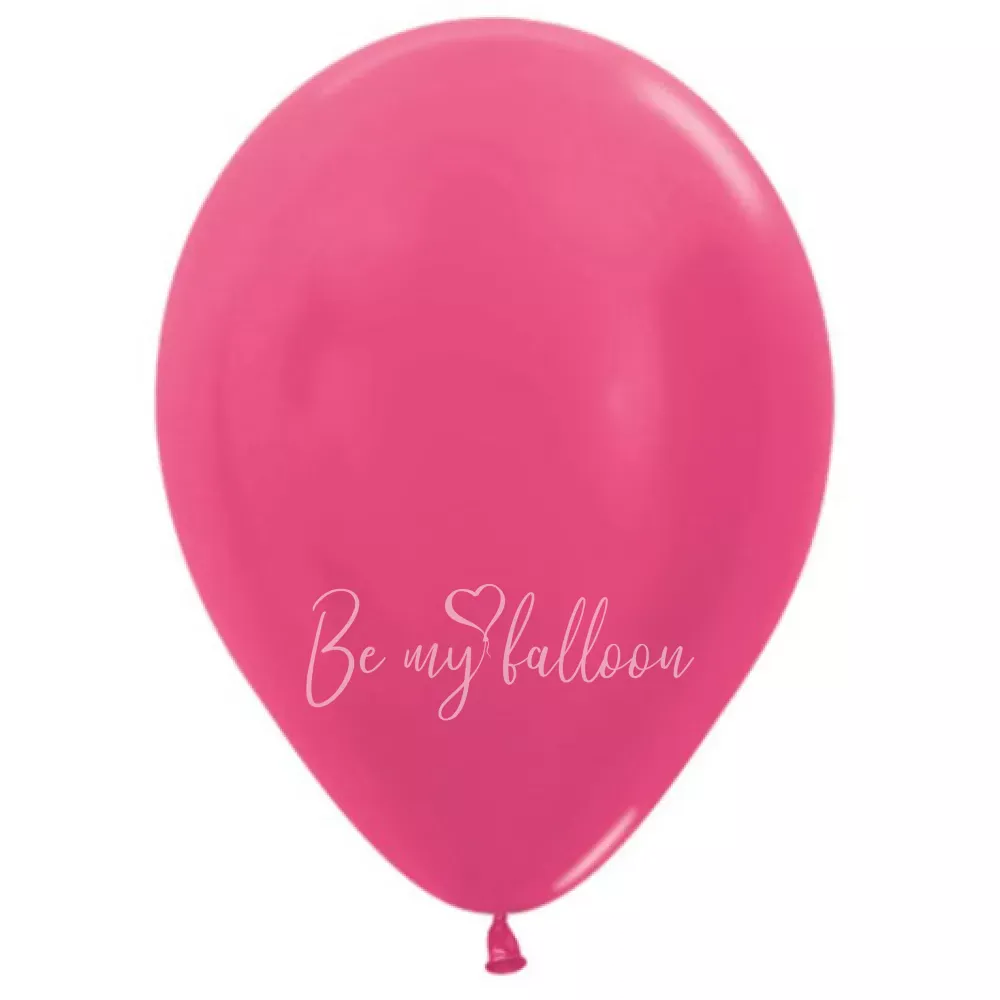 12" Helium metallic fuchsia 512 plain balloon