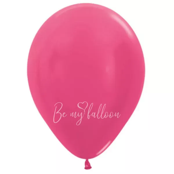 12" Helium metallic fuchsia 512 plain balloon