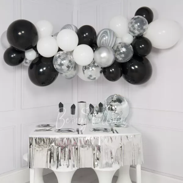 Monochrome Balloon Garland