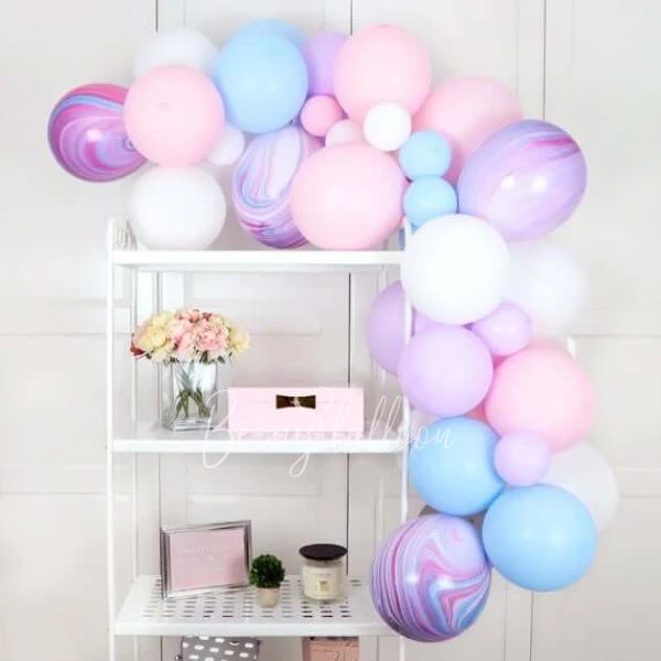1.5m Bright Splash organic balloon garland