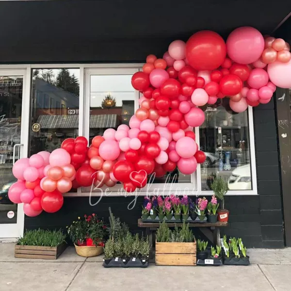6 meter Valentine's Organic Balloon Garland