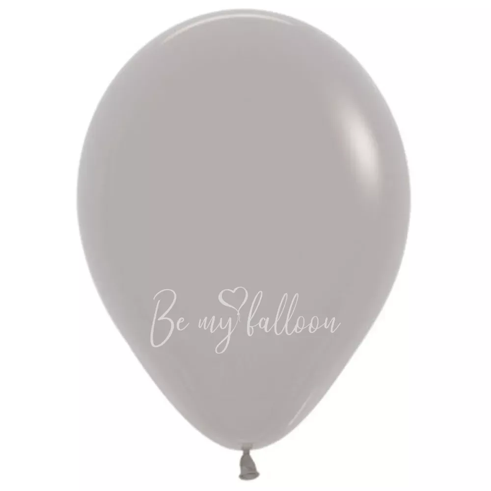 12" Helium fashion grey 081 plain balloon