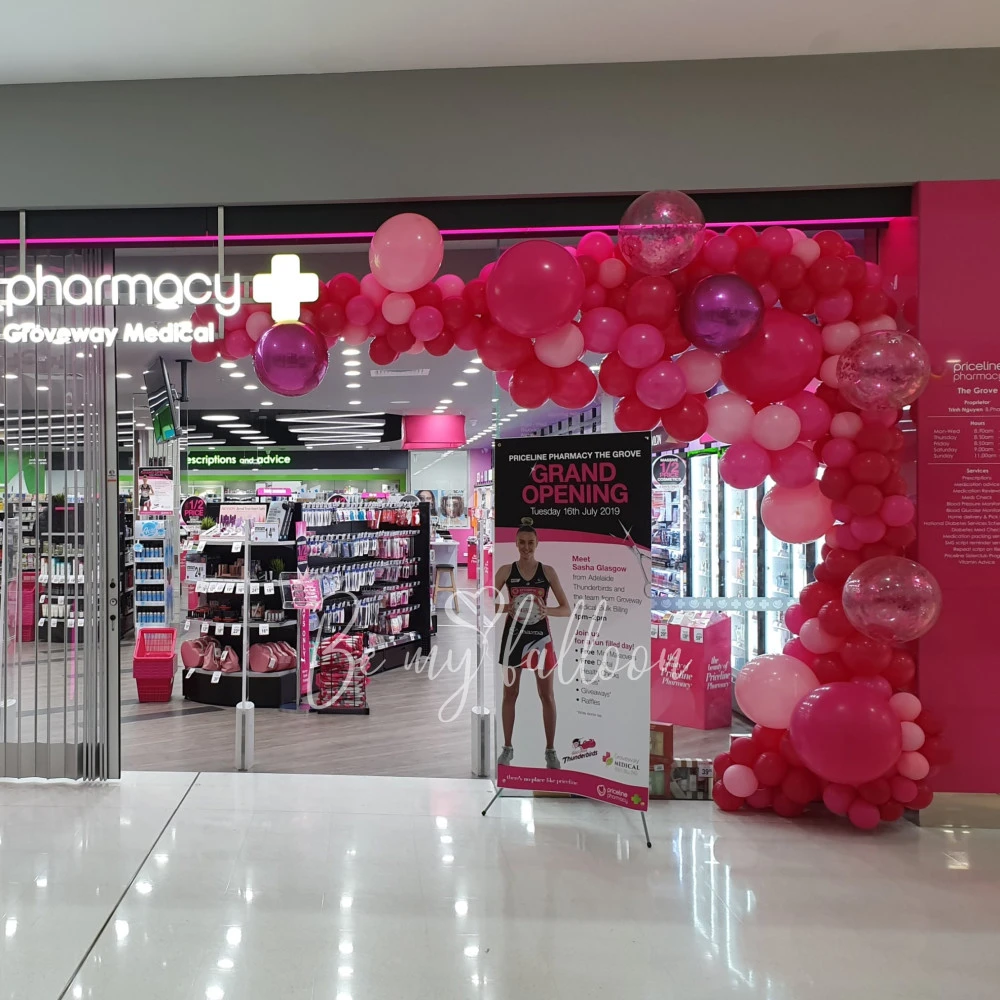 7 meter Pink Organic Balloon Garland