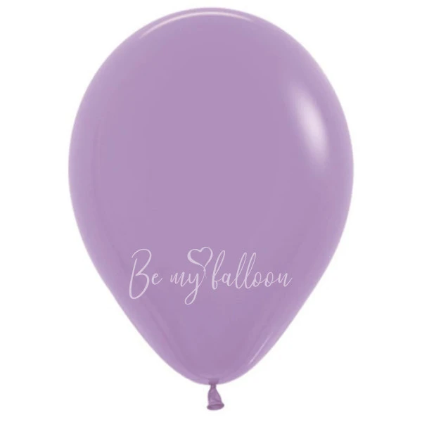 12" Helium fashion lilac 050 plain balloon