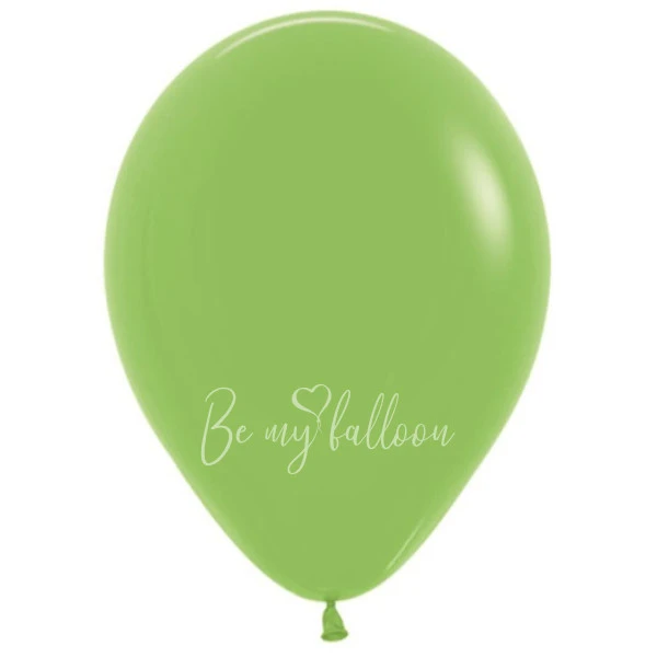 12" Helium fashion lime green 031 plain balloon