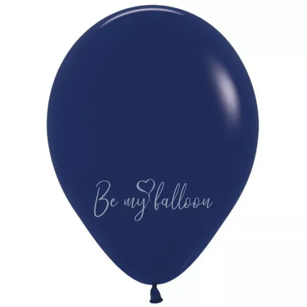 12" Helium fashion navy blue 044 plain balloon