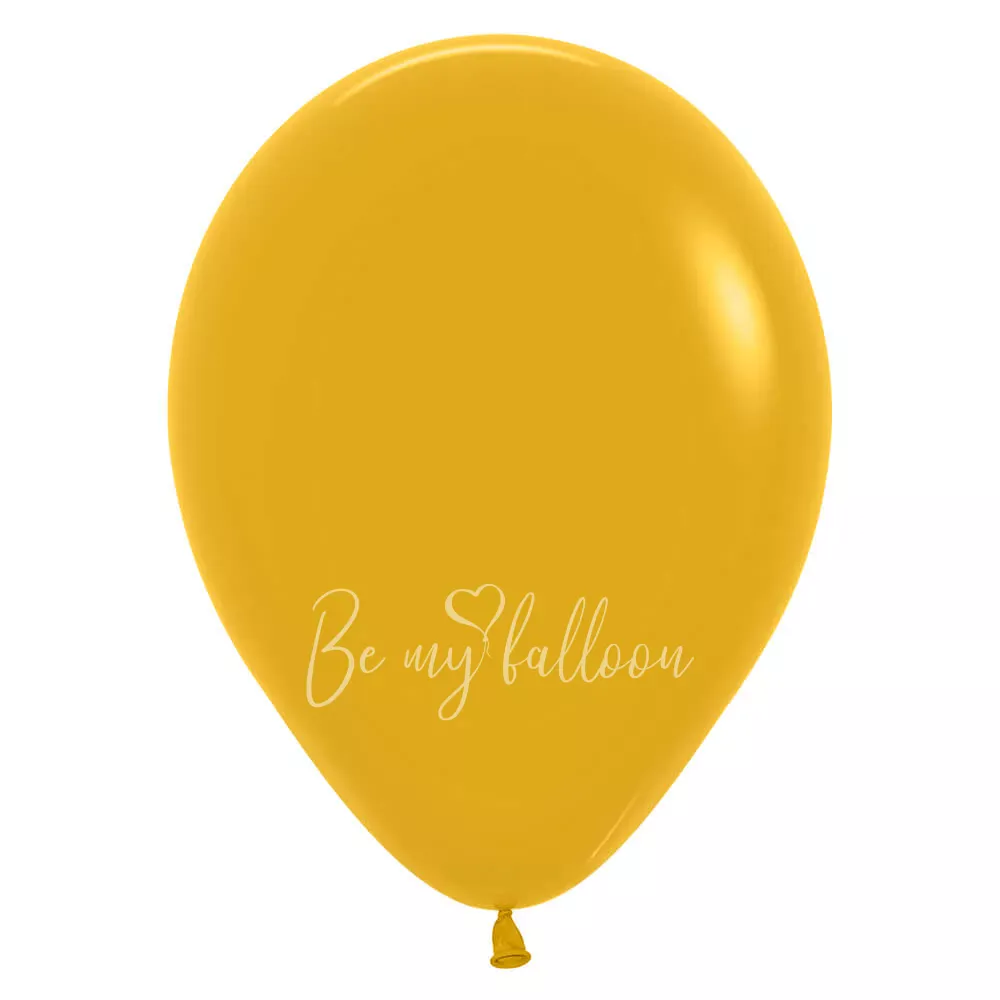 12" Helium fashion Mustard 023 plain balloon