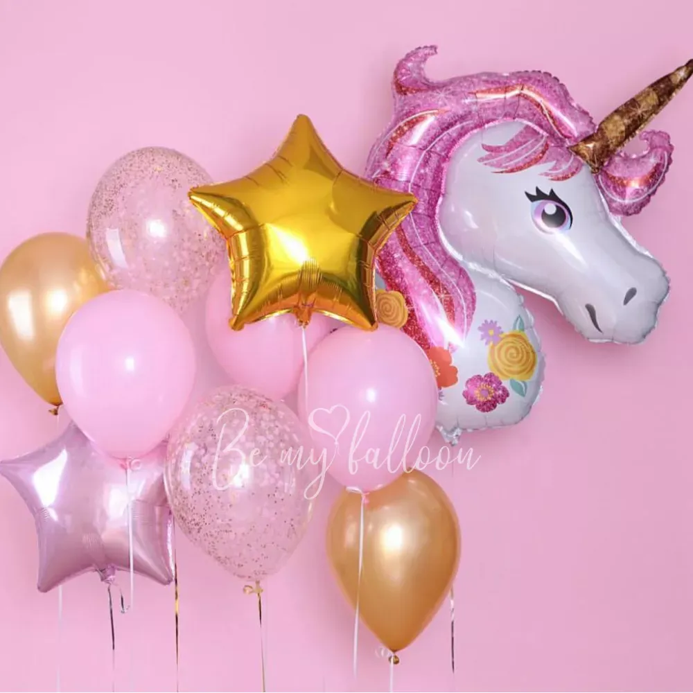 Soft Unicorn! Balloon Bouquet