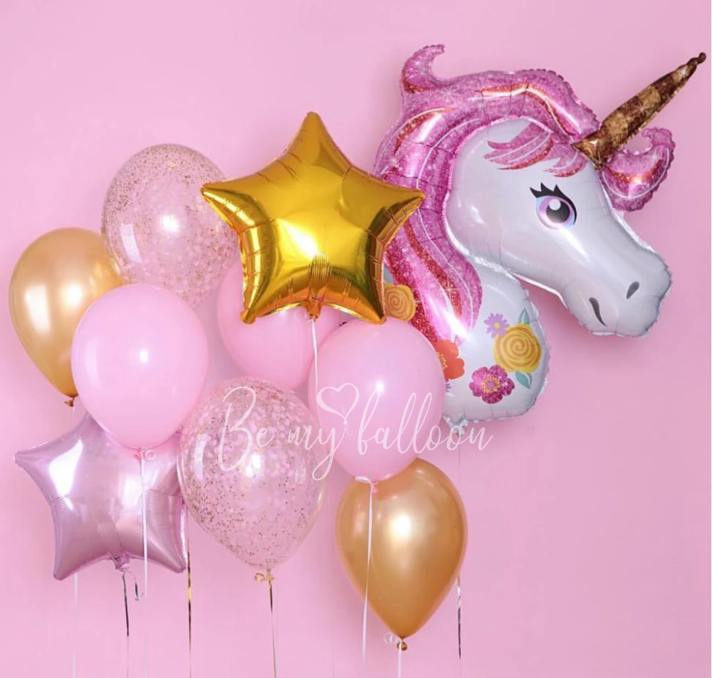 Soft Unicorn! Balloon Bouquet