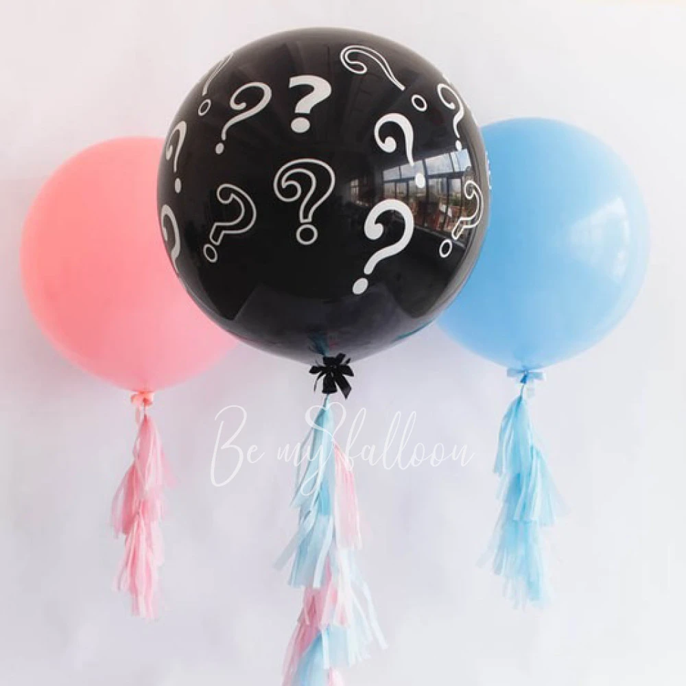 36" Latex Gender Reveal printed balloon