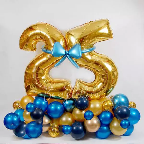 25 Years Balloon garland composition 