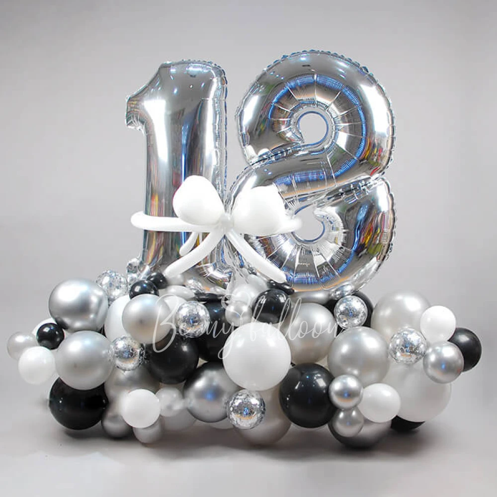 18 Years Balloon garland composition 