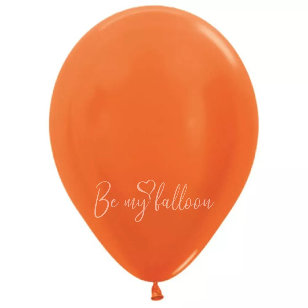 12" Helium metallic orange 561 plain balloon