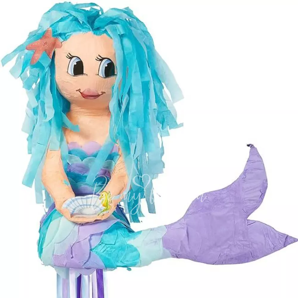 3D Mermaid Pull Piñata