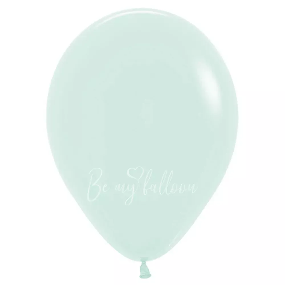 12" Helium pastel green 630 plain balloon