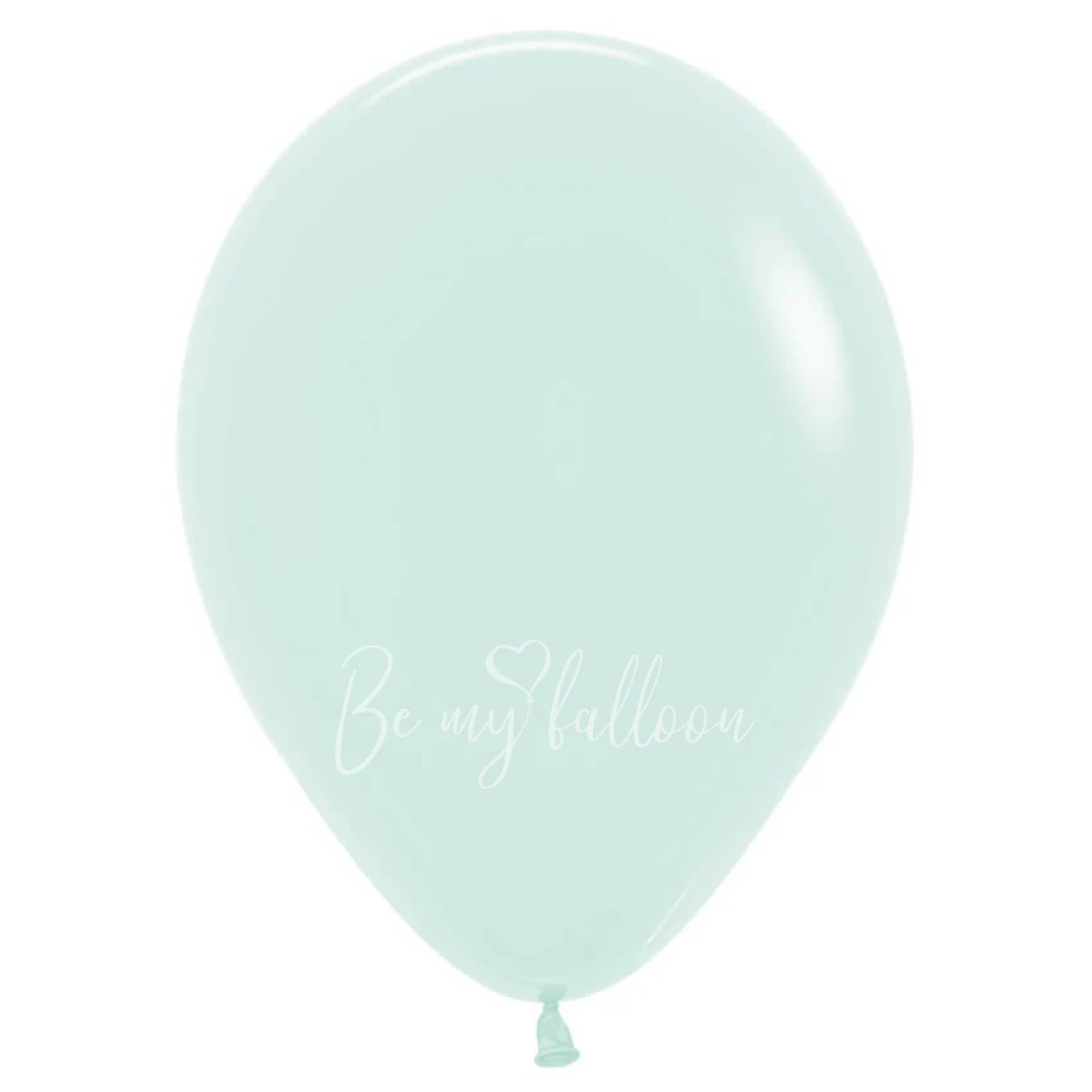 12" Helium pastel green 630 plain balloon