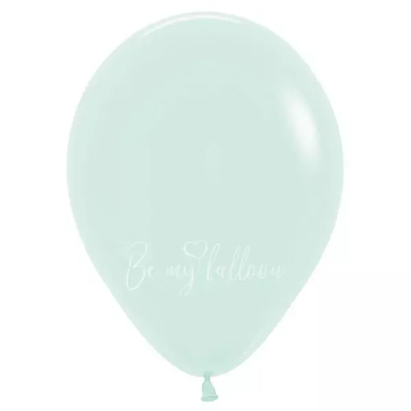 12" Helium pastel green 630 plain balloon