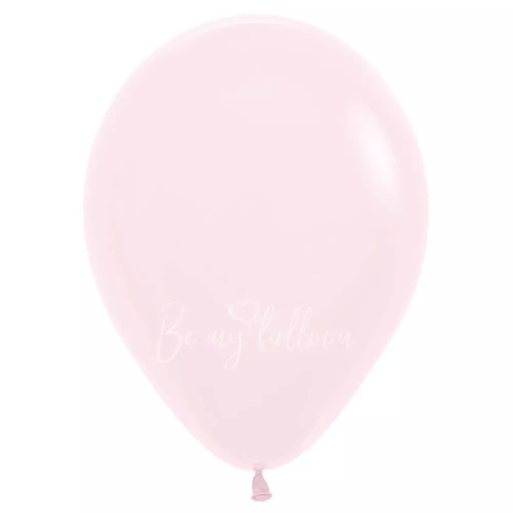 12" Helium pastel pink 609 plain balloon