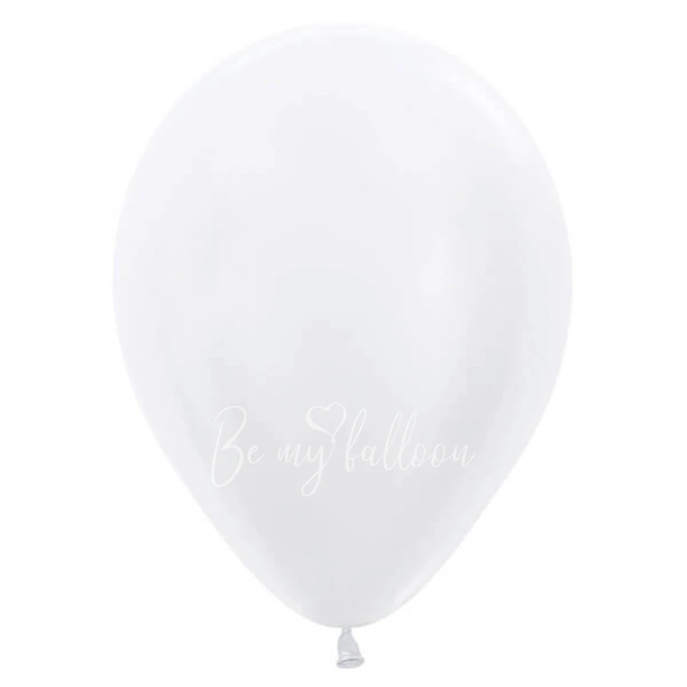 12" Helium pearl white 406 plain balloon
