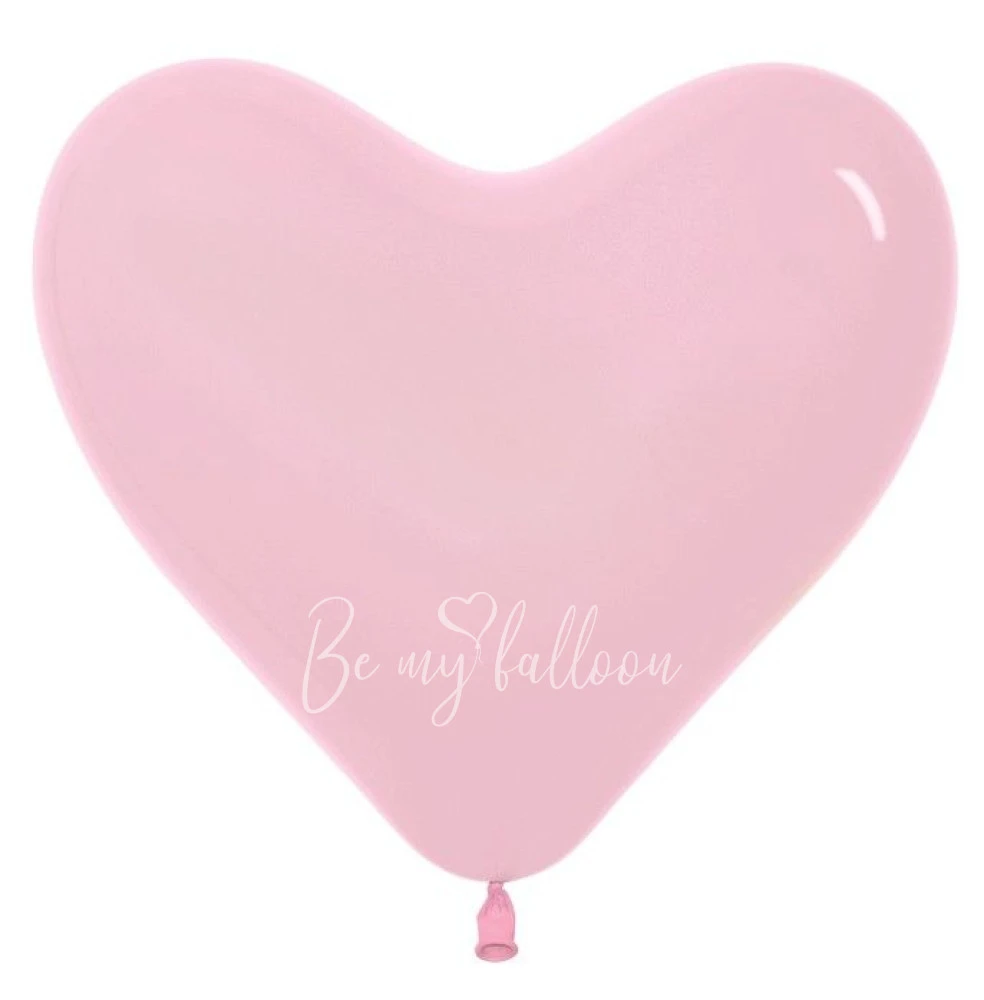 12" Helium latex heart balloon "Pink"