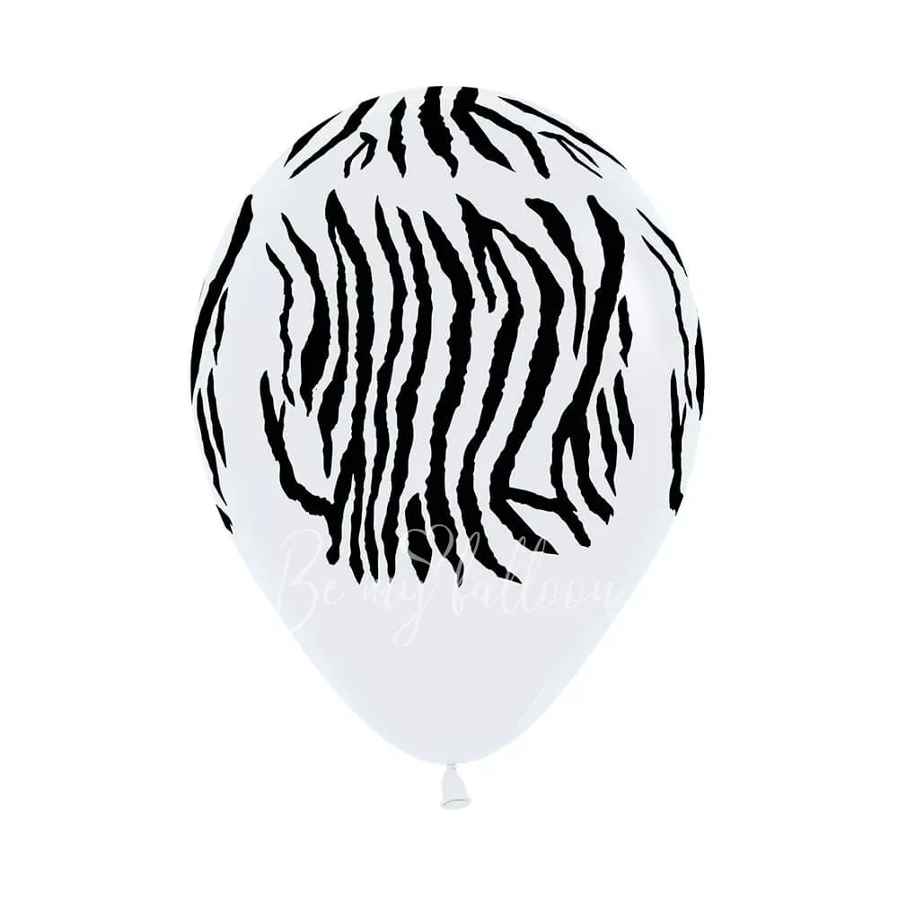 12" Helium latex jungle printed balloon