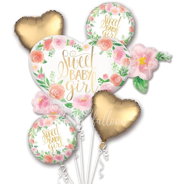 Floral baby girl! Balloon bouquet