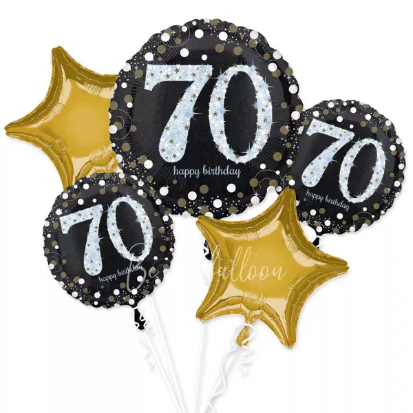 Букет из шаров Яркие 70!