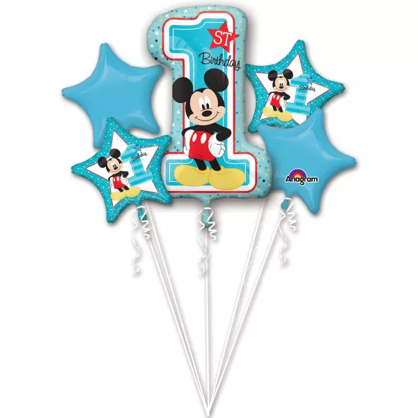 Букет из шаров Первый День Рождения с Микки!