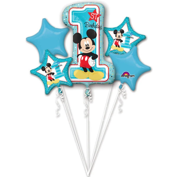 Mickey 1st Birthday! Balloon bouquet
