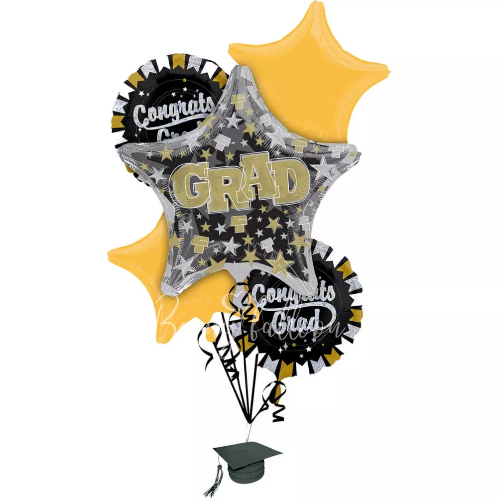 Glitter Grad! Balloon bouquet