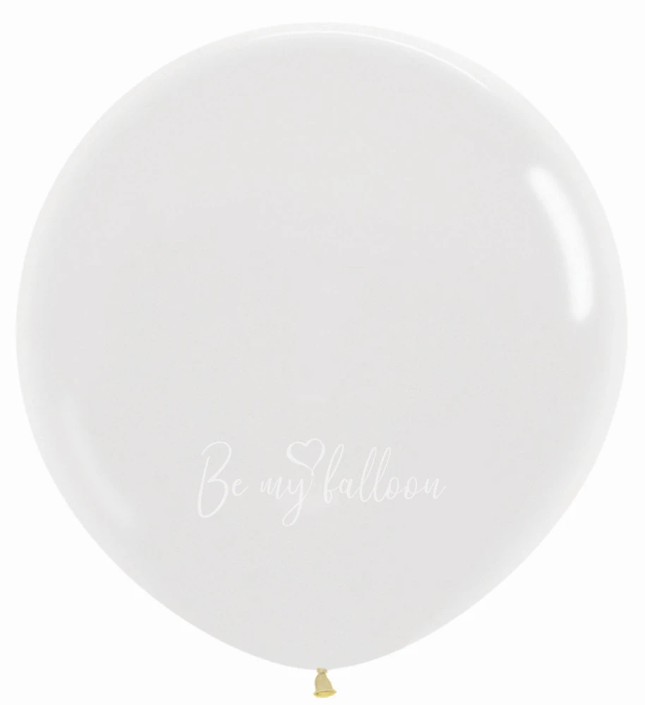 36" Helium crystal transparent 390 plain balloon