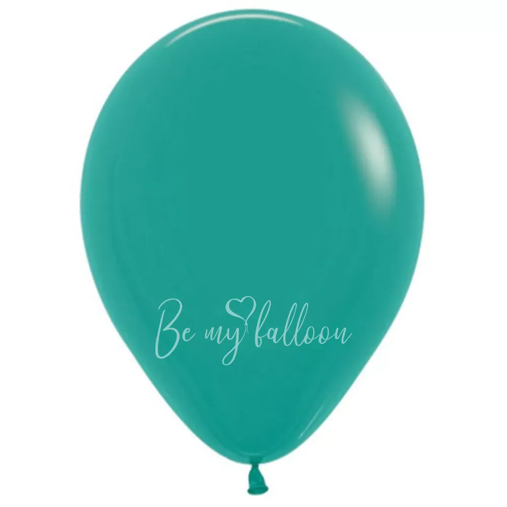 12" Helium fashion turquoise green 036 plain balloon 