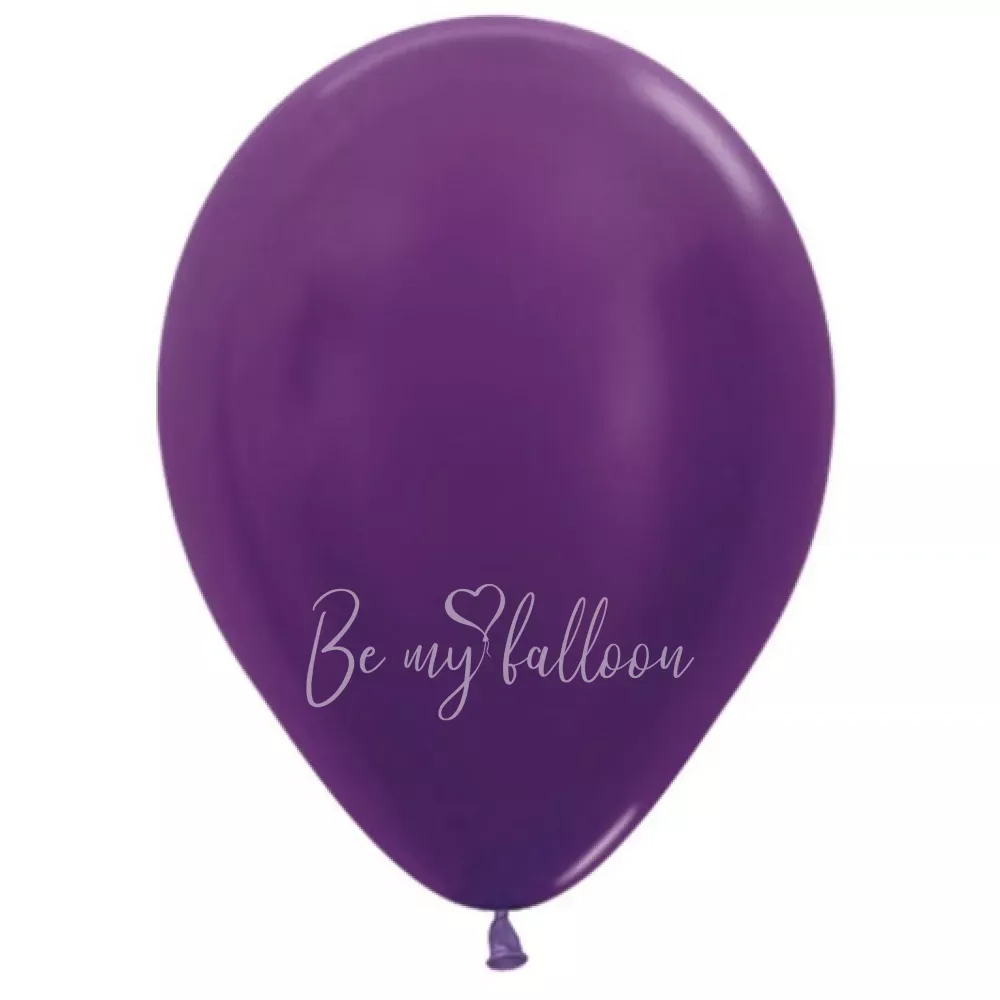 12" Helium metallic violet 551 plain balloon