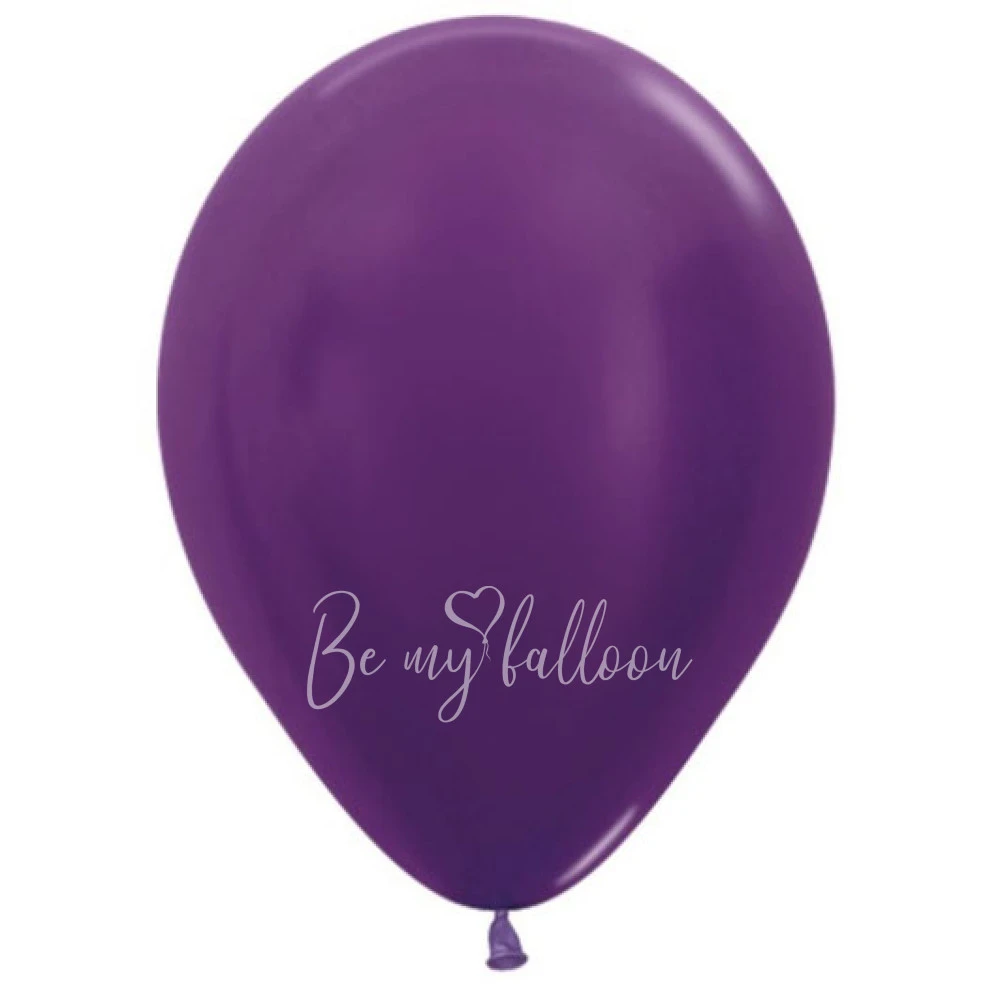 12" Helium metallic violet 551 plain balloon