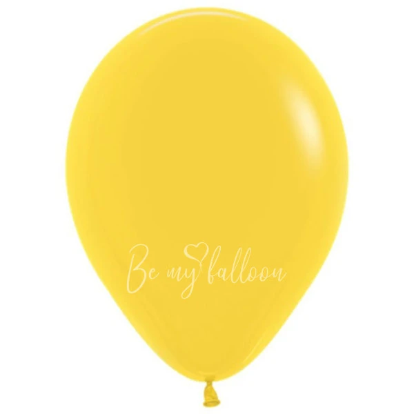 12" Helium fashion yellow 020 plain balloon