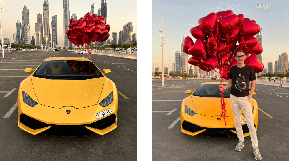 Balloon delivery in Dubai